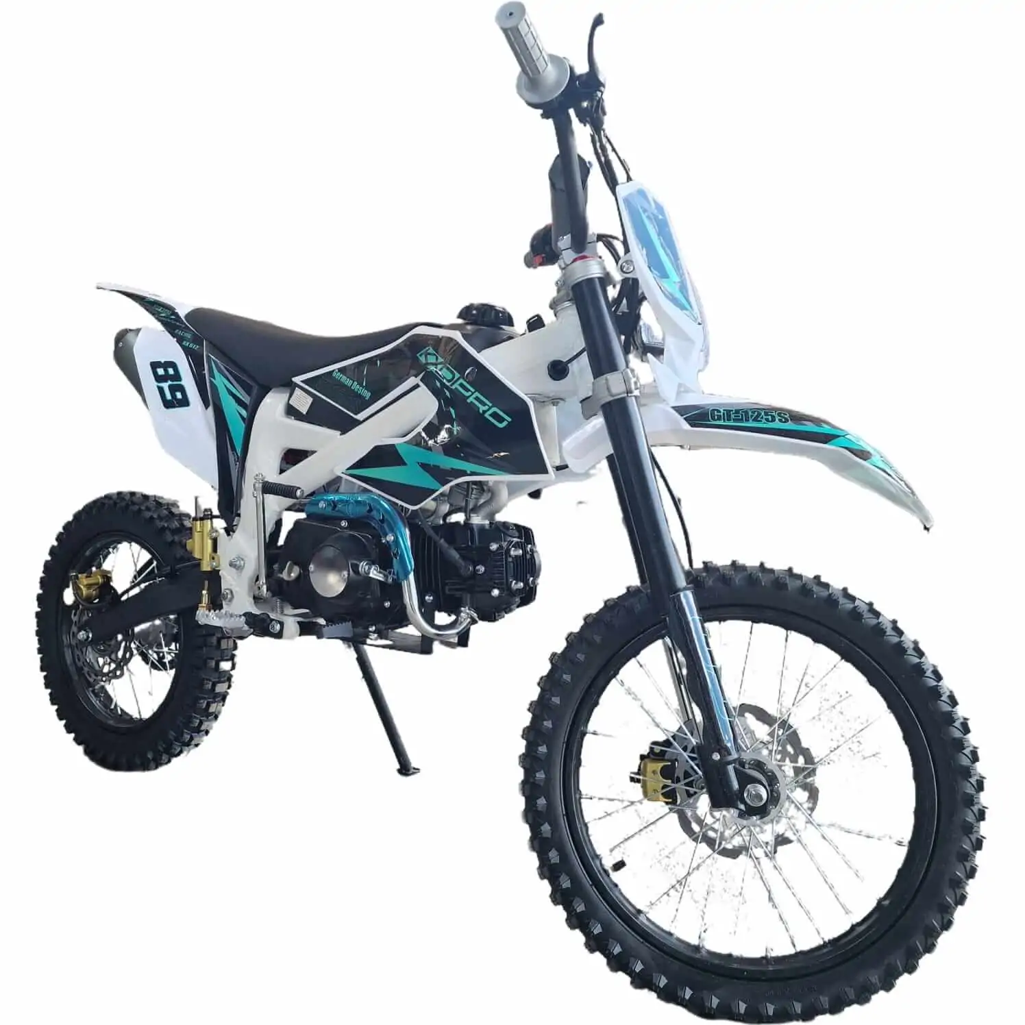 MOTOCROSS KXD 125CC FAR LED PORNIRE LA BUTON SI PEDALA  4 TREPTE ROATA 14 / 17 [4]