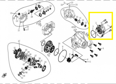 MOTORAS FATA 4X4 LINHAI 500 / PROMAX 500/570 / M550 L /M565L /M570 L EURO 4/T3B [3]