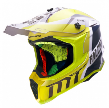 Casti - CASCA OFF-ROAD MT HELMETS GALBEN / ALB - M