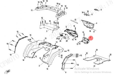 OCHELAR STOP STANGA SPATE CFMOTO 850 / 1000  2017-2024 [2]