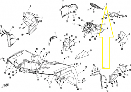 ORNAMENT BORD CF MOTO CFORCE 850/1000 17-23 [2]