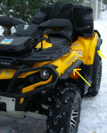 OVERFENDERE CAN-AM OUTLANDER G2 500 650 800 1000 2013->