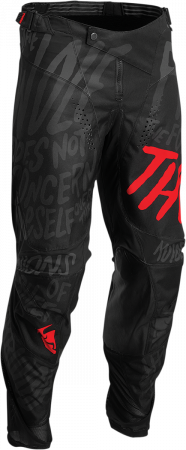 Pantaloni THOR Negru+Rosu