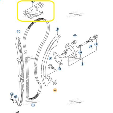 PATINA LANT DISTRIBUTIE ( CHIULASA ) SUZUKI LT-Z 400 / DR-Z 400 2000-2024 [2]