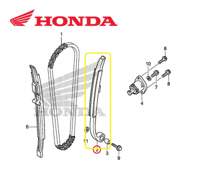 PATINA DISTRIBUTIE MOBILA HONDA CRF250R 04-09 / CRF250X 04-19 [1]