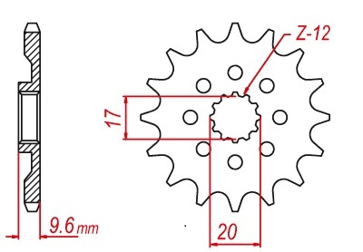 PINION ATAC KTM SX 85 03-24, HUSQVARNA TC 85 16-23 / GAS GAS MC 85 [1]
