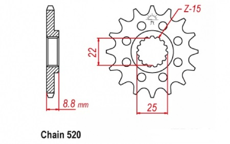 PINION FATA KTM SX / EXC / SX-F / EXC TOATE MODELEL DIN '91 -'23 [2]