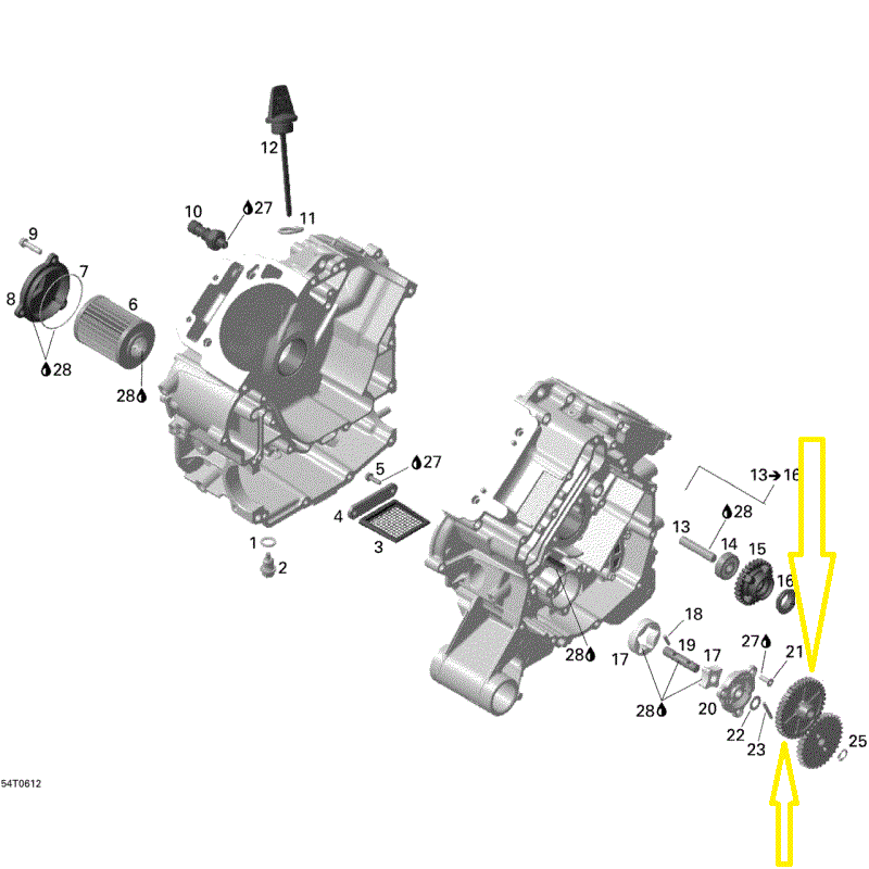 PINION POMPA ULEI CAN-AM 38 DINTI [3]