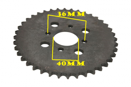 Pinion / Lant transmisie - PINION SPATE ATV BASHAN 200 428 40T