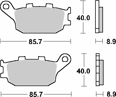 PLACUTE FRANA SPATE HONDA CB,CBF,CBR,NC,NSS,VT,VTR,XL / KAWASAKI EN,KLV,KLZ,NINJA,Z / SUZUKI DL [1]