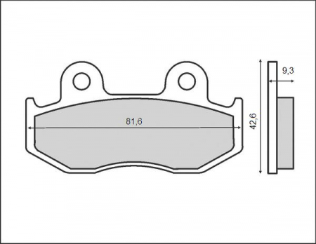 PLACUTE FRANA FATA HONDA CR 125R '84-'86, MTX 125 '85-'95, NES/SH 125/150 '00-'08, XL 125R '85-'91, XL 250R '84-' 93, XL/XR '82-'86, XL/XR '83-'87 [1]