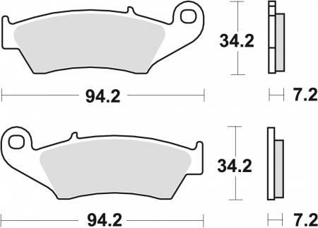 PLACUTE FATA HONDA XL 125 03-08, XR 400 96-03, XLV 650 TRANSALP 97-13, XRV 750 AFRICA TWIN 93-03, KAWASAKI KLX [1]