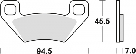 PLACUTE FRANA FATA SAU SPATE ARCTIC CAT 300 / 450  TBX / TRV PROWLER  / KYMCO [2]