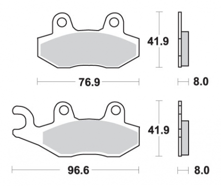 PLACUTE FRANA FATA / SPATE  CAN-AM COMANDER 800/1000 /  CAN-AM MAVERICK 1000  2011-2022 [1]