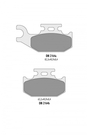 PLACUTE FRANA FATA DREAPTA SUZUKI LT-A 500/700/750 / CAN-AM RENEGADE / OUTLANDER G1 [2]