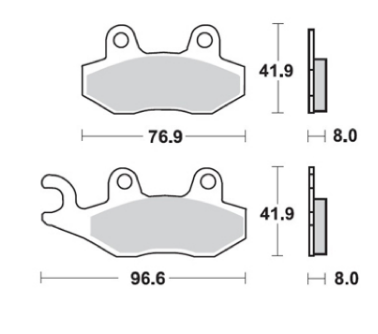 PLACUTE FRANA FATA YAMAHA YZ 125 / 250 '90-97 / SUZUKI RM 125 / RM 250 1987-1995 / Yamaha YFZ 450 2004 - 2009 [1]