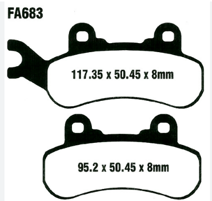 PLACUTE FRANA CAN-AM  DEFENDER / MAVERICK / TRAXTER DREAPTA [1]