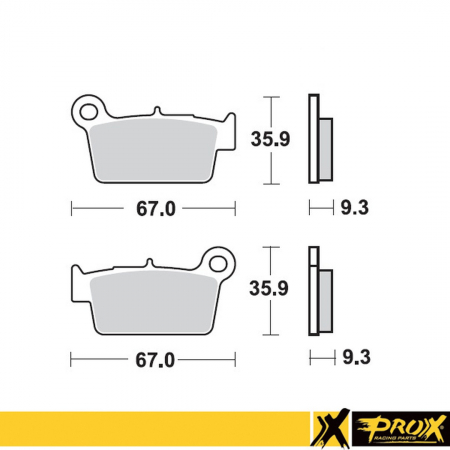 PLACUTE FRANA SPATE KAWASAKI KX450F , SUZUKI RM 125 / 250 / RM-Z 250 / 450 YAMAHA YZ 250F [2]