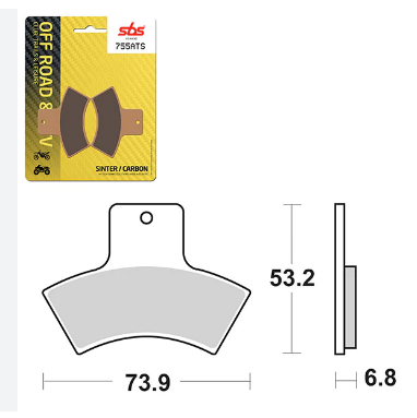 Sistem franare - PLACUTE FRANA SPATE POLARIS SCRAMBLER / EXPLORER 400 98-02, SCRAMBLER 500 98-04  / LINHAI 300
