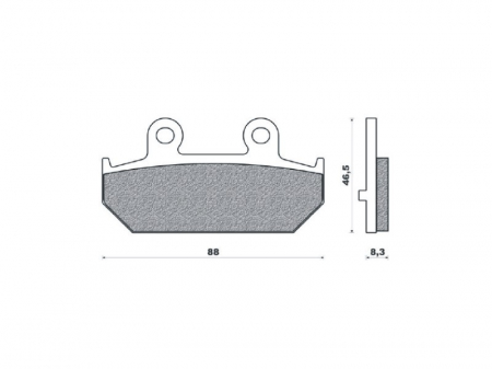 PLACUTE FRANA SPATE SUZUKI AN 400 BURGMAN 07-15, AN 650 BURGMAN 04-16 [1]
