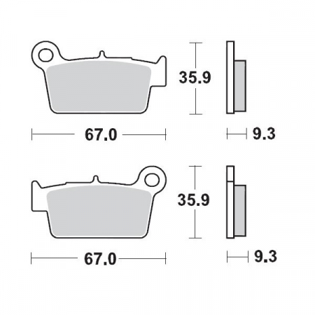 PLACUTE FRANA SPATE SUZUKI RM-Z 250 / 450  YAMAHA YZ 125 / WR 450F  / GAS GAS EC 250 / 300 / 450 BETA 250 / 300 / 450 [1]