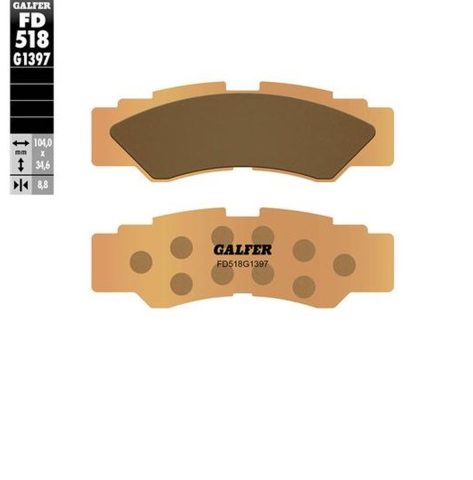 ATV-uri (Piese) - PLACUTE FRANA SPATE YAMAHA YXE 1000 WOLVERINE '21-'24; YXZ 1000 '16-'24