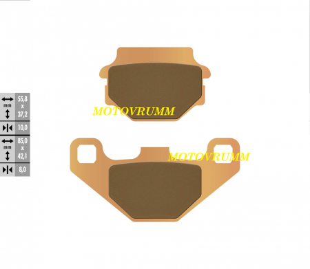 Sistem franare - PLACUTE FRANA TGB / YAMAHA / DINLI / KTM / KAWASAKI / POLARIS / AEON COBRA / APRILIA