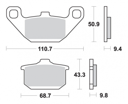 PLACUTE FRANE KAWASAKI EN 500 90-03, GPZ 600 85-90, VN 750 86-95, GTR 1000 86-93, ZR 1100 96-97, VN 1500 85-90, VN 1500 86-90 [1]