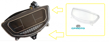 PLASTIC BORD / GEAM VITEZOMETRU CFMOTO CF500 / CF625 X5 / X6 [1]