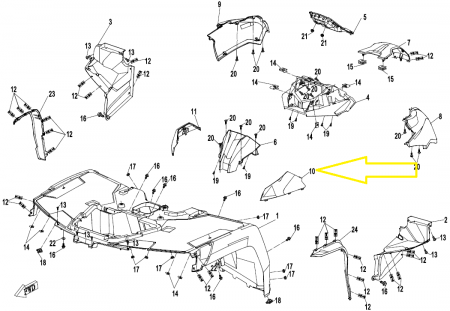 PLASTIC LATELAR BORD DECOR  STANGA  CF MOTO 800 17-19 [3]