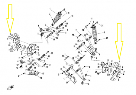 CF MOTO 800 - PROTECTIE DISC FRANA CFMOTO 800 12-18 7020-050003