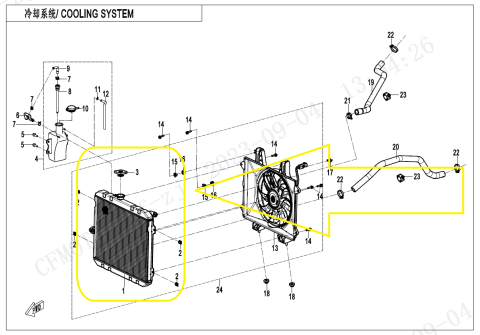 RADIATOR RACIRE CFMOTO CFORCE 850 / 1000 2024-2026 [2]