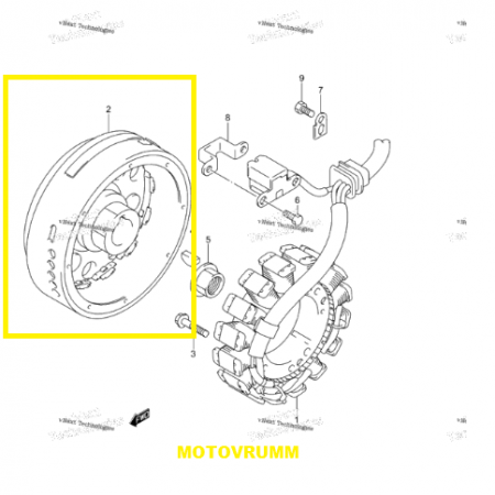 ROTOR ( MAGNETOU )SUZUKI EIGER 400 03-08 [3]