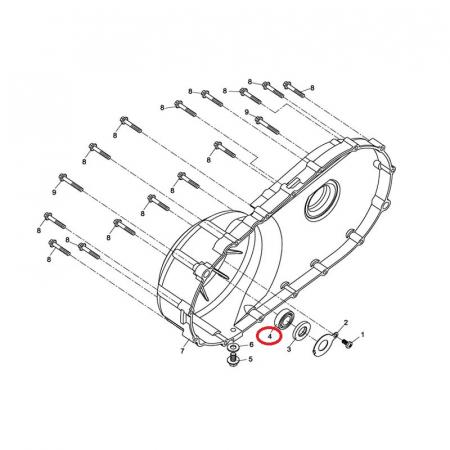 RULMENT CAPAC AMBREIAJ ( CVT ) CF MOTO 500/600/800 ( IN CAPAC) [1]