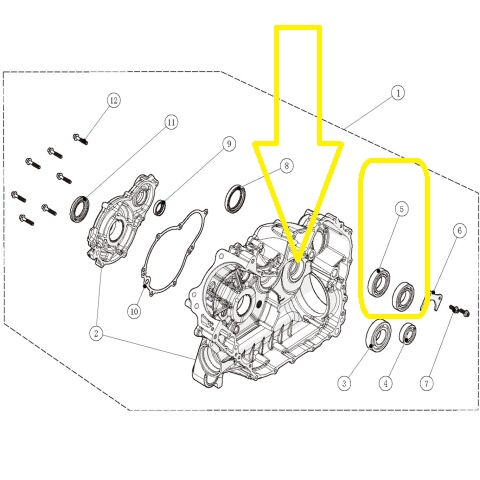 RULMENT AX VARIATOR SECUNDAR SNARLER AT6 [1]