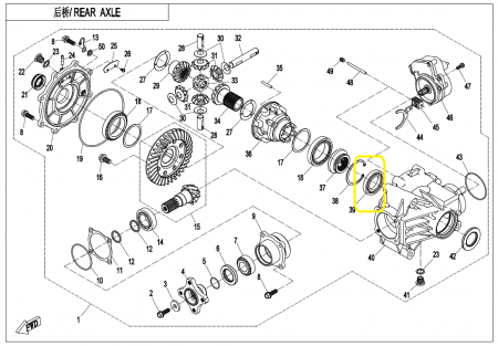 RULMENT CARCASA GRUP FATA/SPATE CFMOTO 500/520/550/625/800/850/1000 [2]