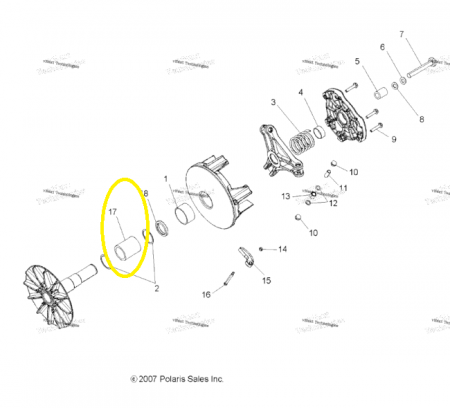 RULMENT FRANA MOTOR POLARIS RZR 700 800  ECHIVALENT OEM 1521185 [2]