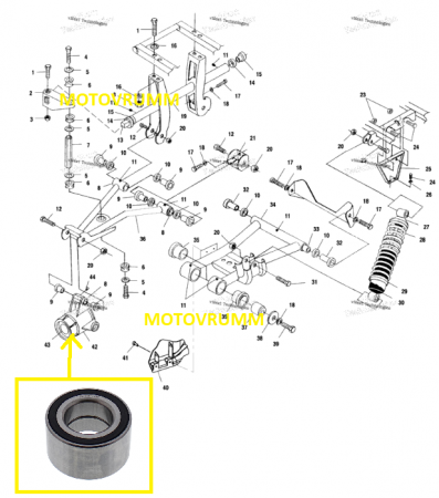 RULMENT ROATA SPATE POLARIS SPORTSMAN 450/500/570/700/800/ RANGER 400/500/570/1000 [2]