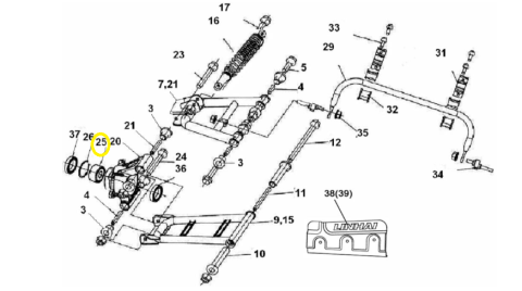 RULMENT ROATA SPATE LINHAI 400/420/500/M550/565/570 [1]