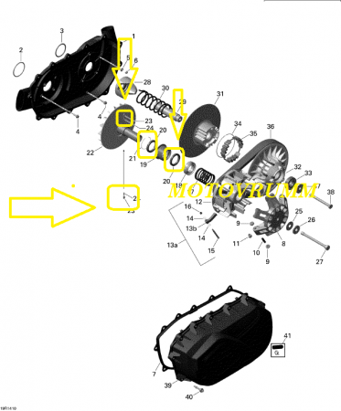 KIT RULMENTI + CLICHET VARIATOR CAN-AM [1]