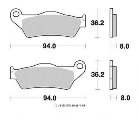 SET PLACUTE FRANA APRILIA, MZ, CAGIVA [1]