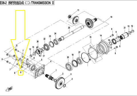 SAIBA AJUSTARE PINION ATAC CUTIE CFMOTO ATV/UTV/SSV 400/450/550/625/800/820 [1]