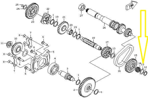 SAIBA AX TRANSMISIE CFMOTO ATV/SSV/UTV 400/450/500/550/625 2007-2025 [2]