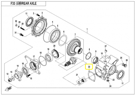 SAIBA REGLAJ DIFERENTIAL SPATE CFMOTO 400/450/500/520/550/625/800/820 (0,4- 0,5 ) [1]