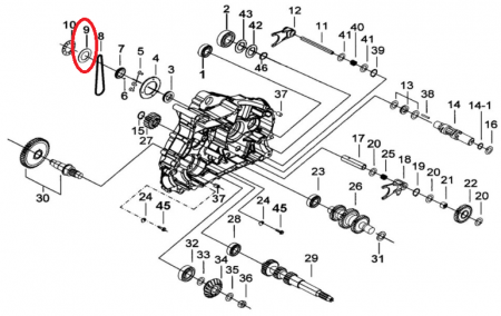 Sistem franare - Saiba Motor TGB 425/550/600