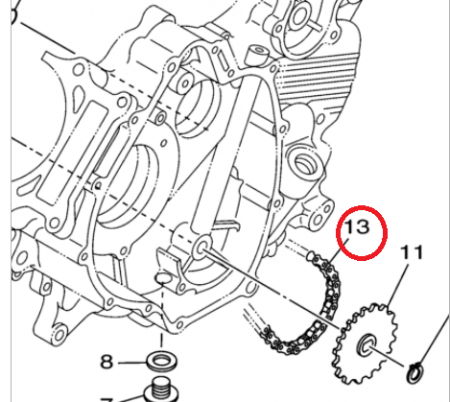 LANT POMPA ULEI YAMAHA GRIZZLY 660 2002-2007 945819407000 [1]