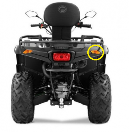 SEMNALIZARE SPATE DREAPTA CFMOTO 450 / 520 2017-2023 [2]