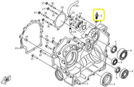 SENZOR MARSALIER CFMOTO ATV / SSV / UTV 500/625 2007-2016 [1]