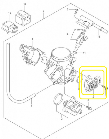 SENZOR TPS SUZUKI KINGQUAD 700/750 2005-2022 [1]