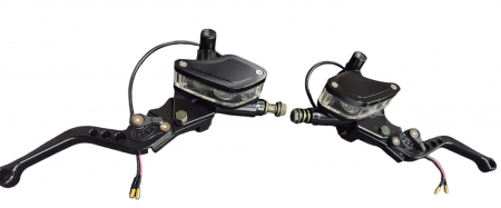 Ghidon si accesorii - SET MANETE UNIVERSALE ATV / MOTO HIDRAULICE  ( CU STICLA TRANSPARENTA )